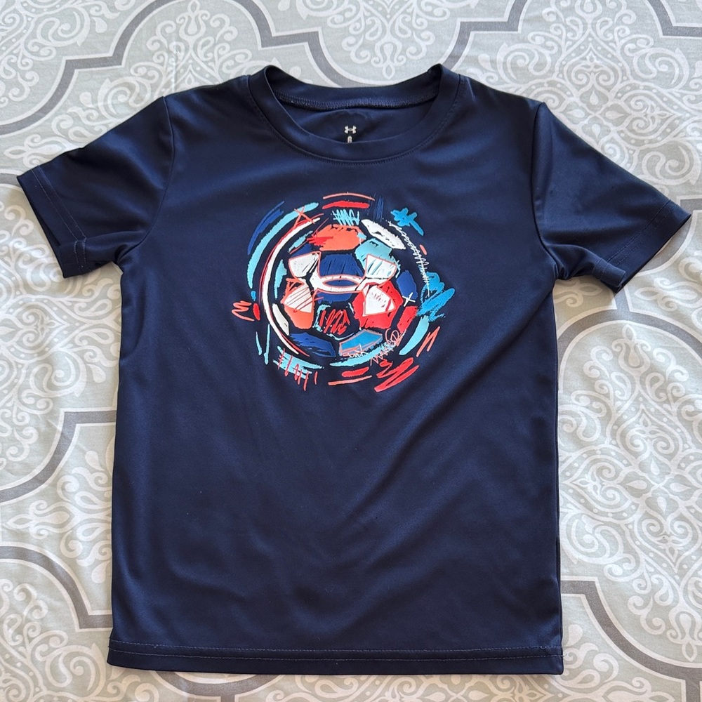 Under Armour Kids' Navy Soccer Tee